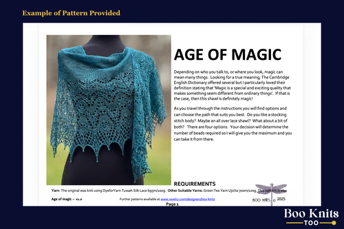 Age of Magic Shawl Knitting Kit