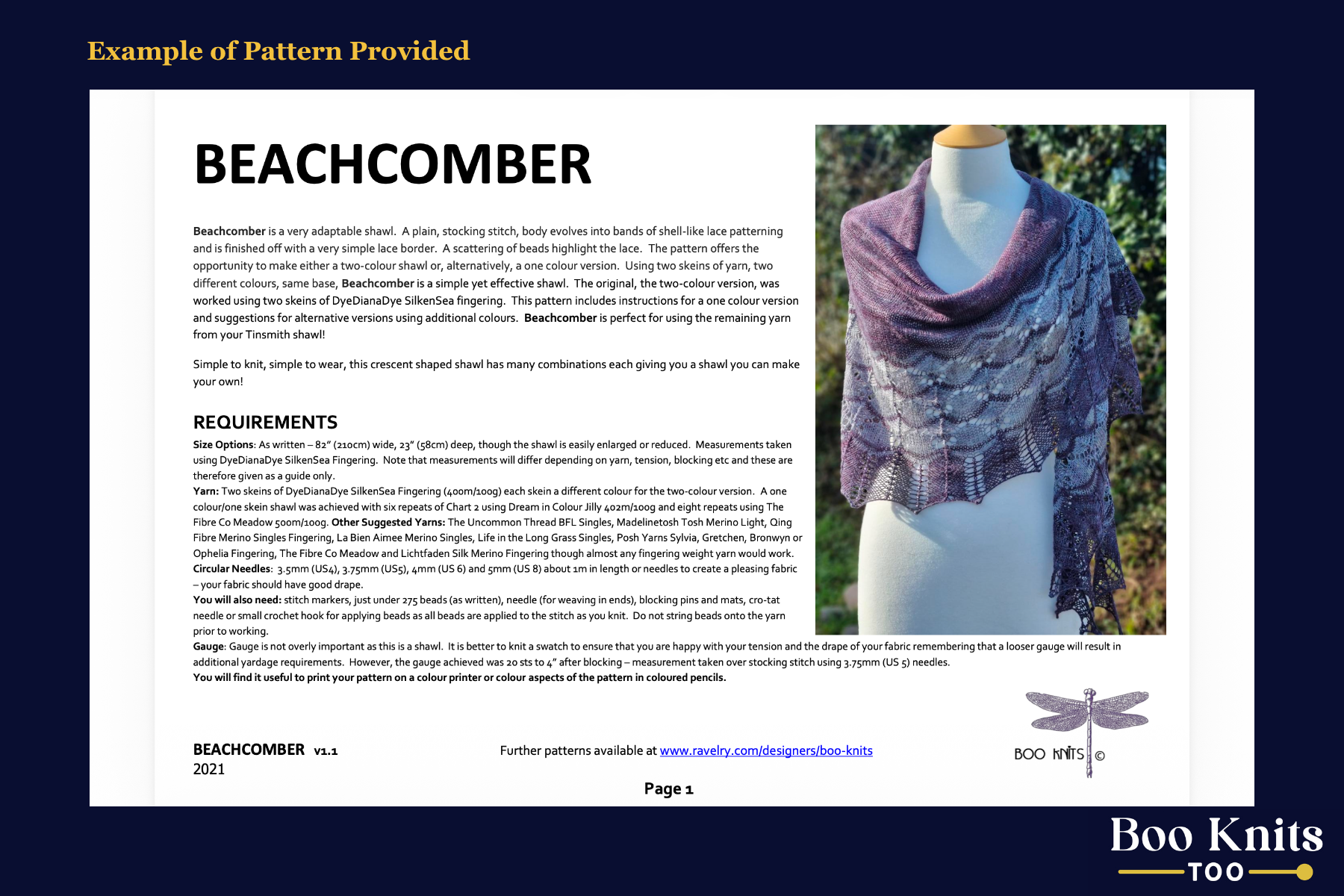 Beachcomber Shawl Knitting Kit