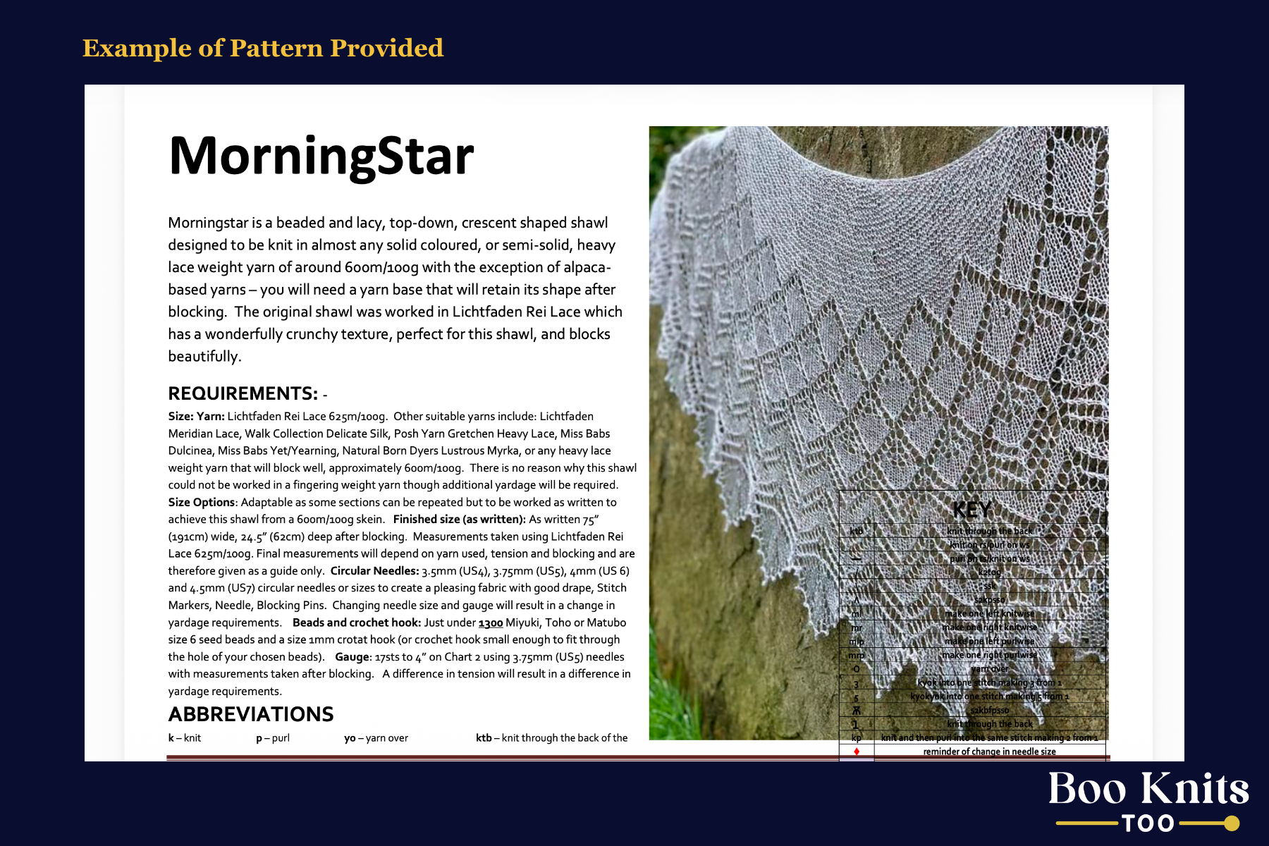 Morningstar Shawl Knitting Kit