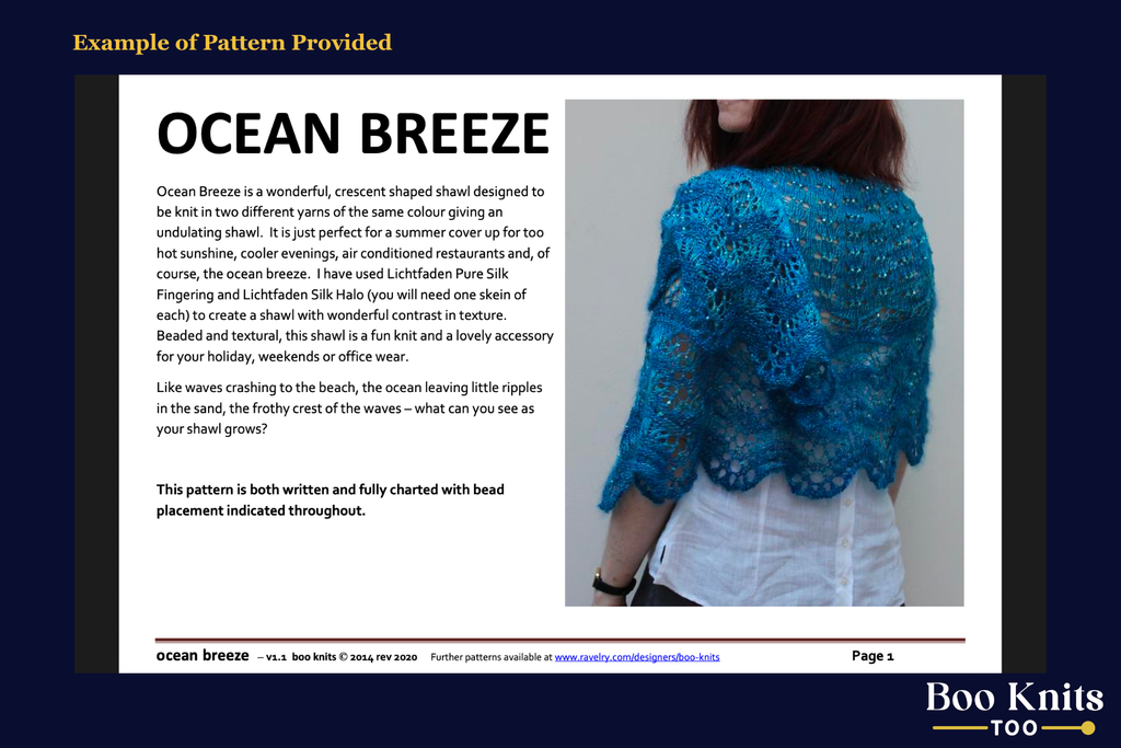 Ocean Breeze Shawl Knitting Kit