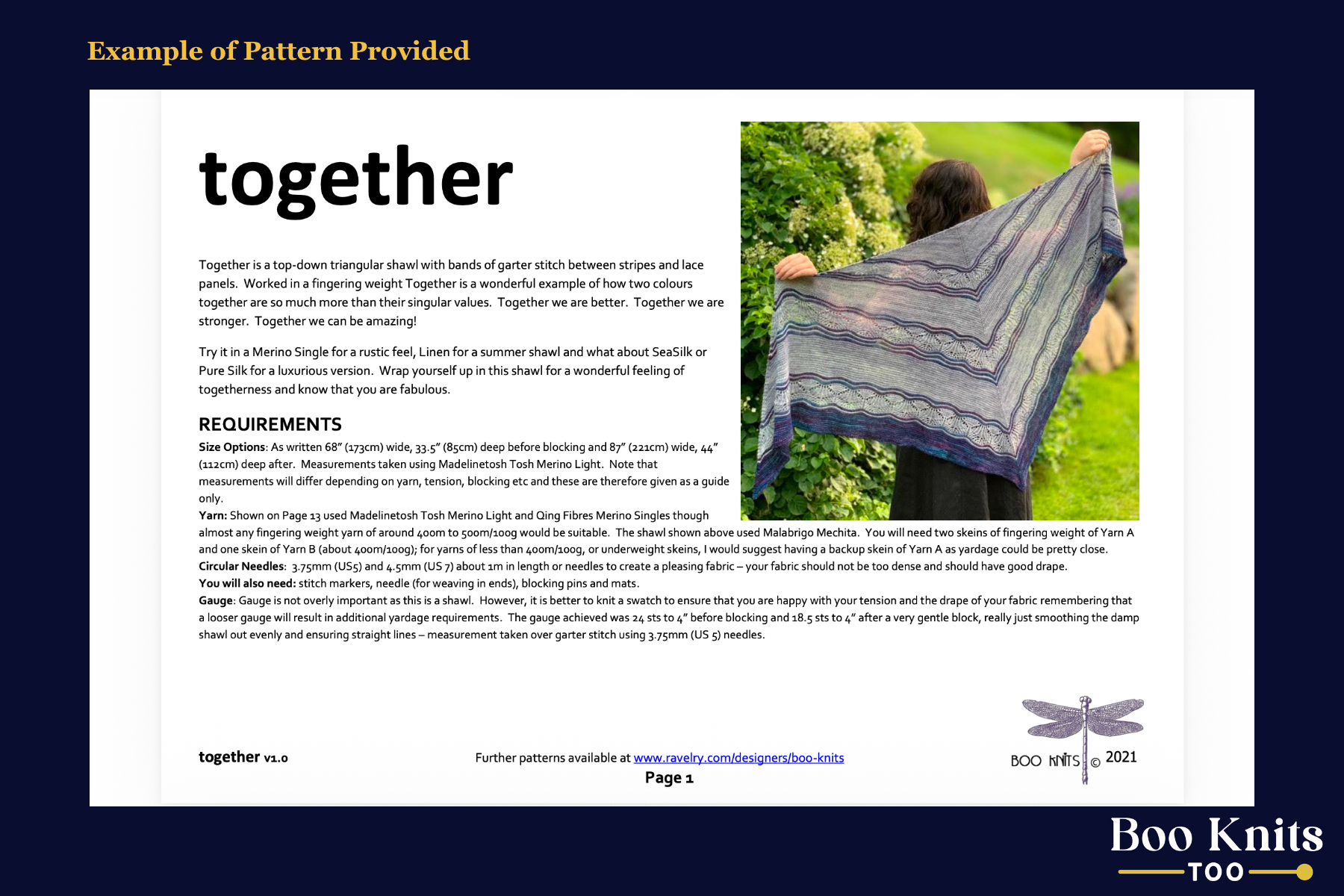 Together Shawl Knitting Kit