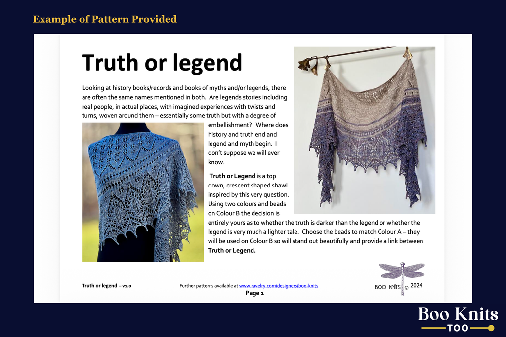 Truth or Legend Shawl Knitting Kit