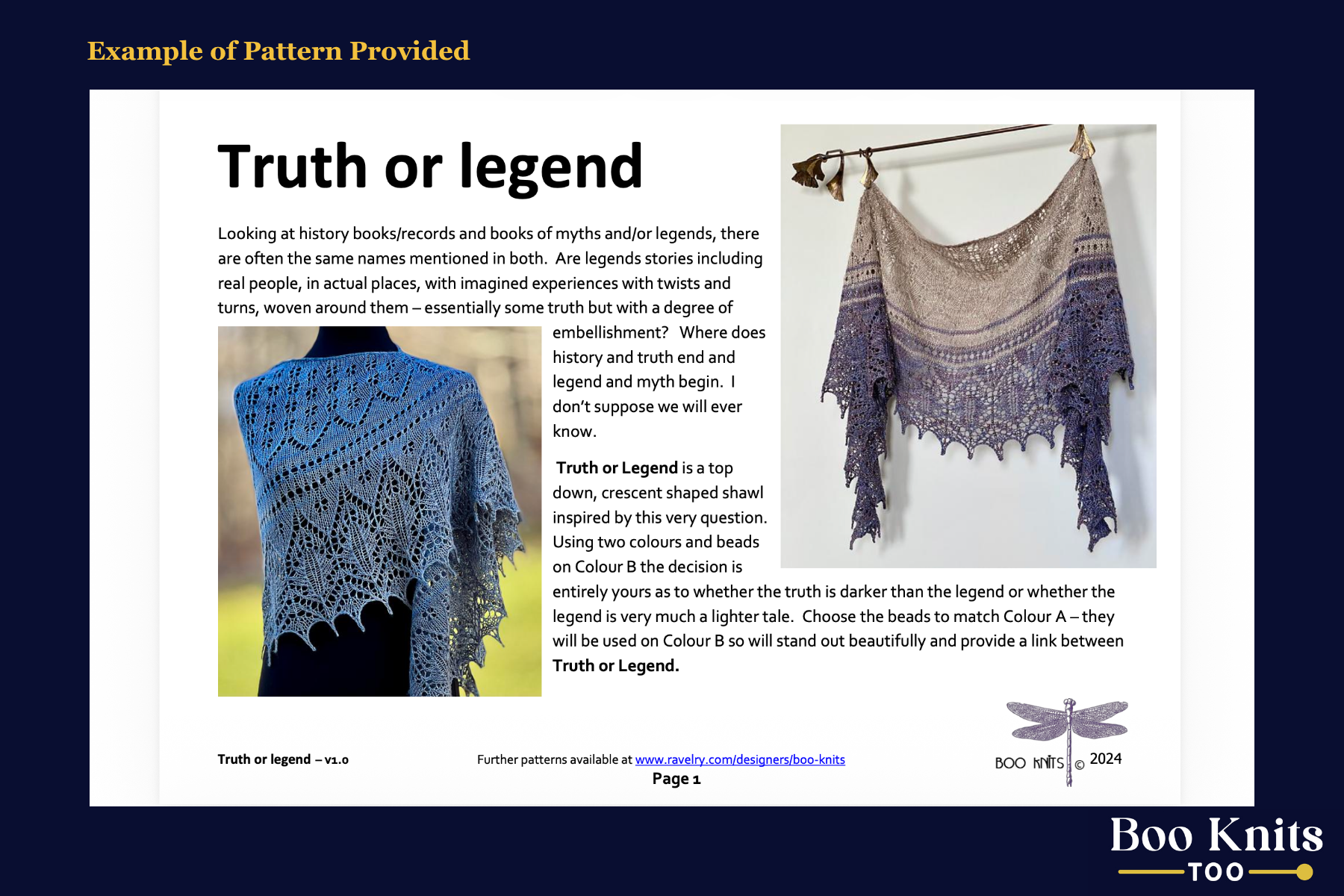 Truth or Legend Shawl Knitting Kit