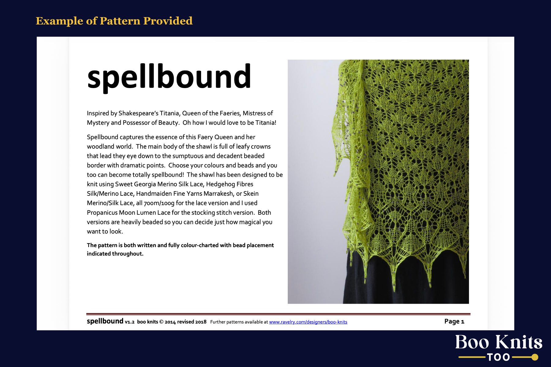 Spellbound Shawl Knitting Kit
