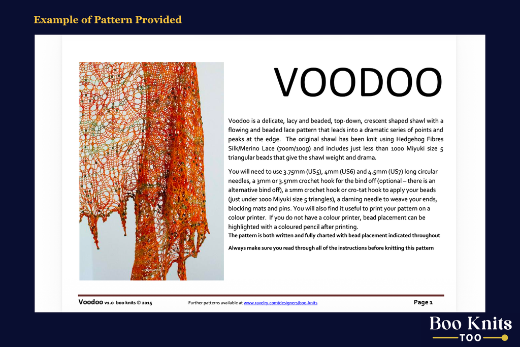 Voodoo Shawl Knitting Kit
